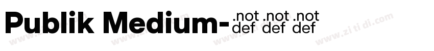 Publik Medium字体转换